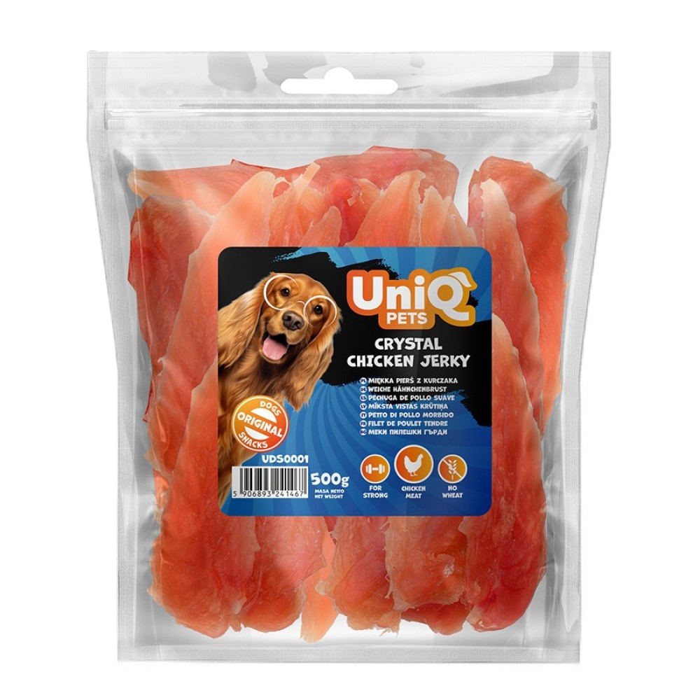 Uniq 500gr Λιχουδιά για Σκύλους Κομμάτια Κοτόπουλου