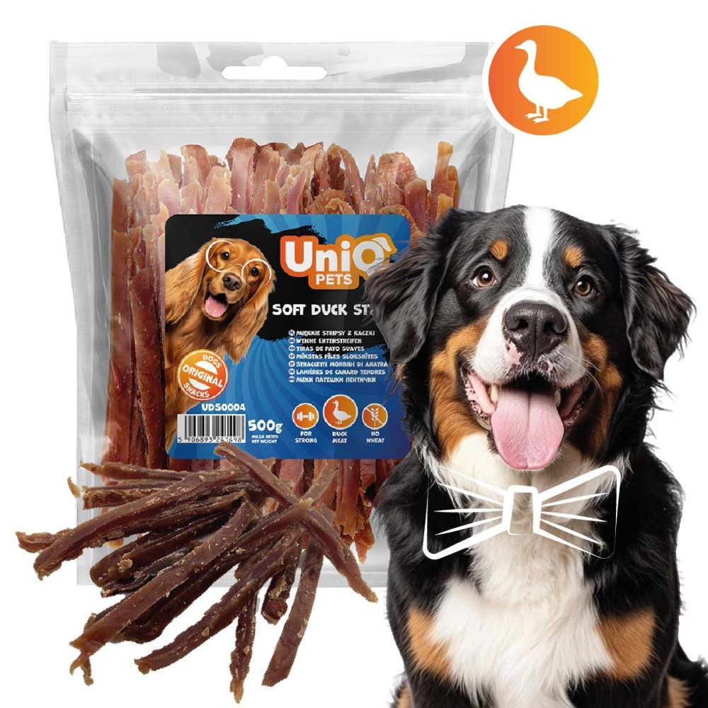 Uniq 500gr Λιχουδιά για Σκύλους Λωρίδες Πάπιας