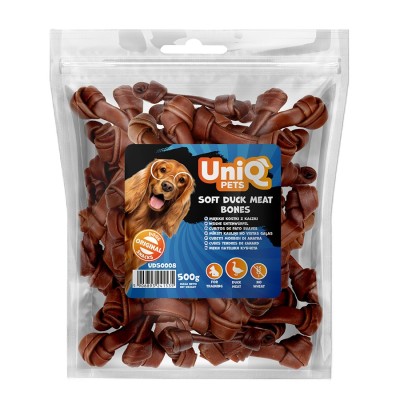 Uniq 500gr Λιχουδιά για Σκύλους σε Σχήμα Κόκκαλα με Πάπια