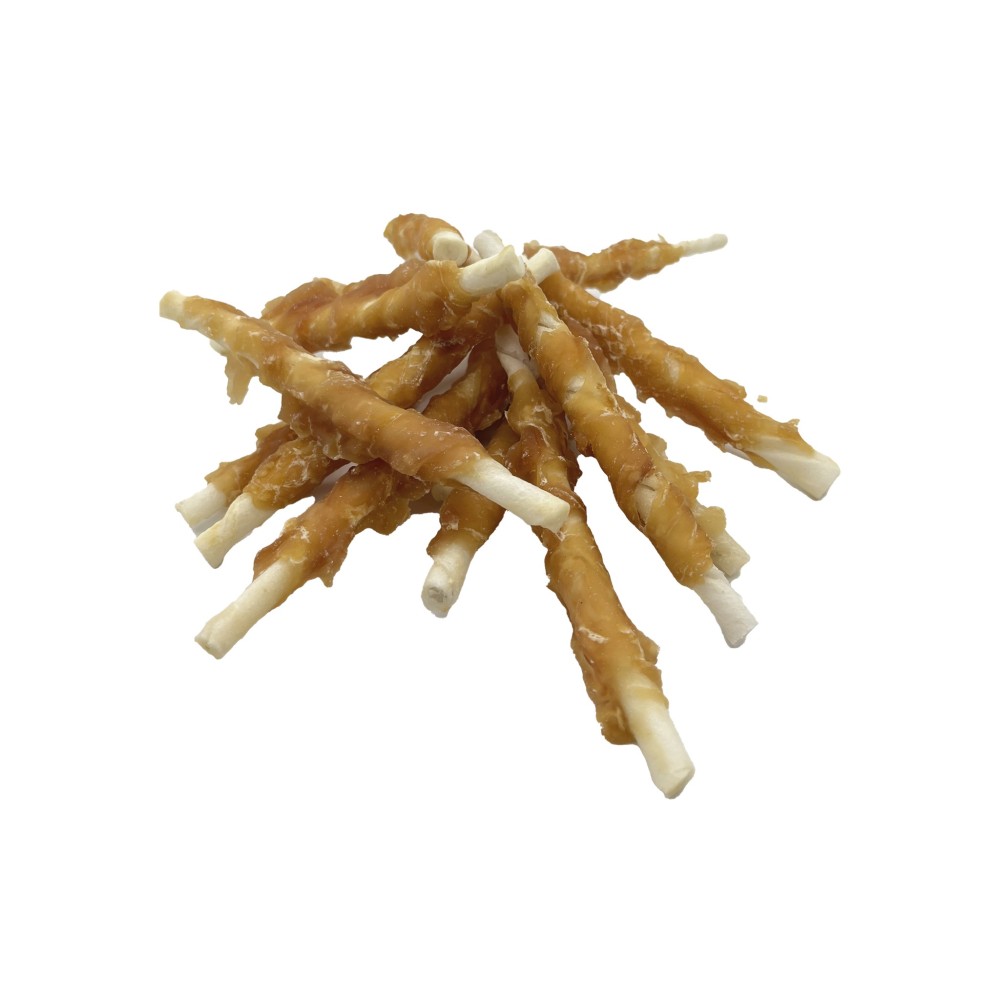 Uniq 500gr Λιχουδιά για Σκύλους Στικς από Δέρμα Τυλιγμένα με Κοτόπουλο