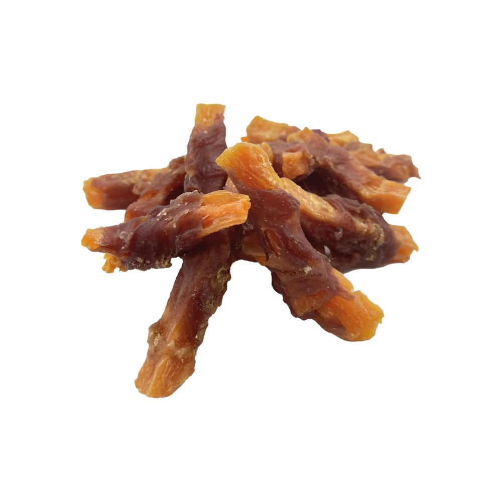 Uniq 500gr Λιχουδιά για Σκύλους Στικς Γλυκοπατάτας Τυλιγμένα με Πάπια