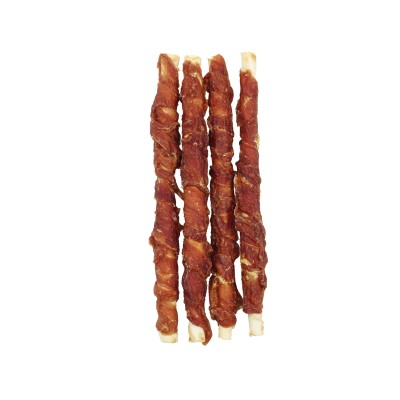 Uniq 320gr Λιχουδιά για Σκύλους Στικς από Δέρμα Τυλιγμένα με Πάπια 28εκ