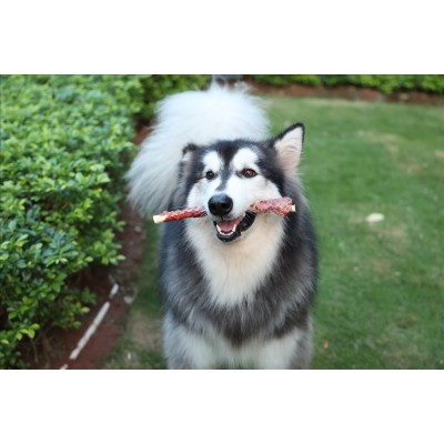 Uniq 320gr Λιχουδιά για Σκύλους Στικς από Δέρμα Τυλιγμένα με Πάπια 28εκ