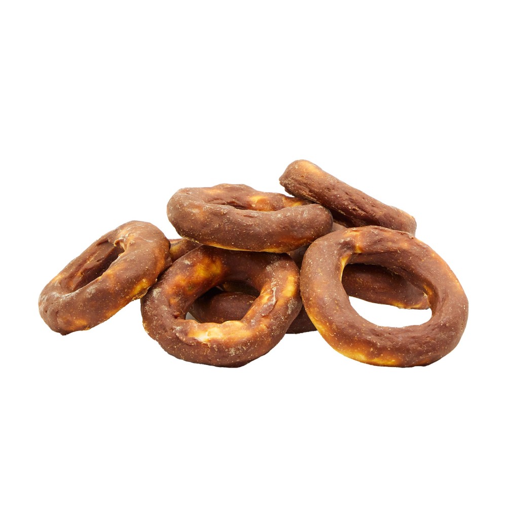 Uniq 500gr Λιχουδιά για Σκύλους Δαχτυλίδια από Δέρμα Τυλιγμένα με Αρνί 10εκ