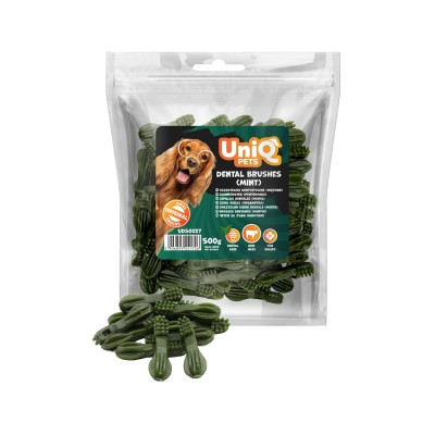 Uniq 500gr Λιχουδιά για Σκύλους Οδοντικές Βούρτσες  με Μέντα