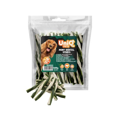 Uniq 500gr Λιχουδιά για Σκύλους Οδοντικά Στικς με Μέντα