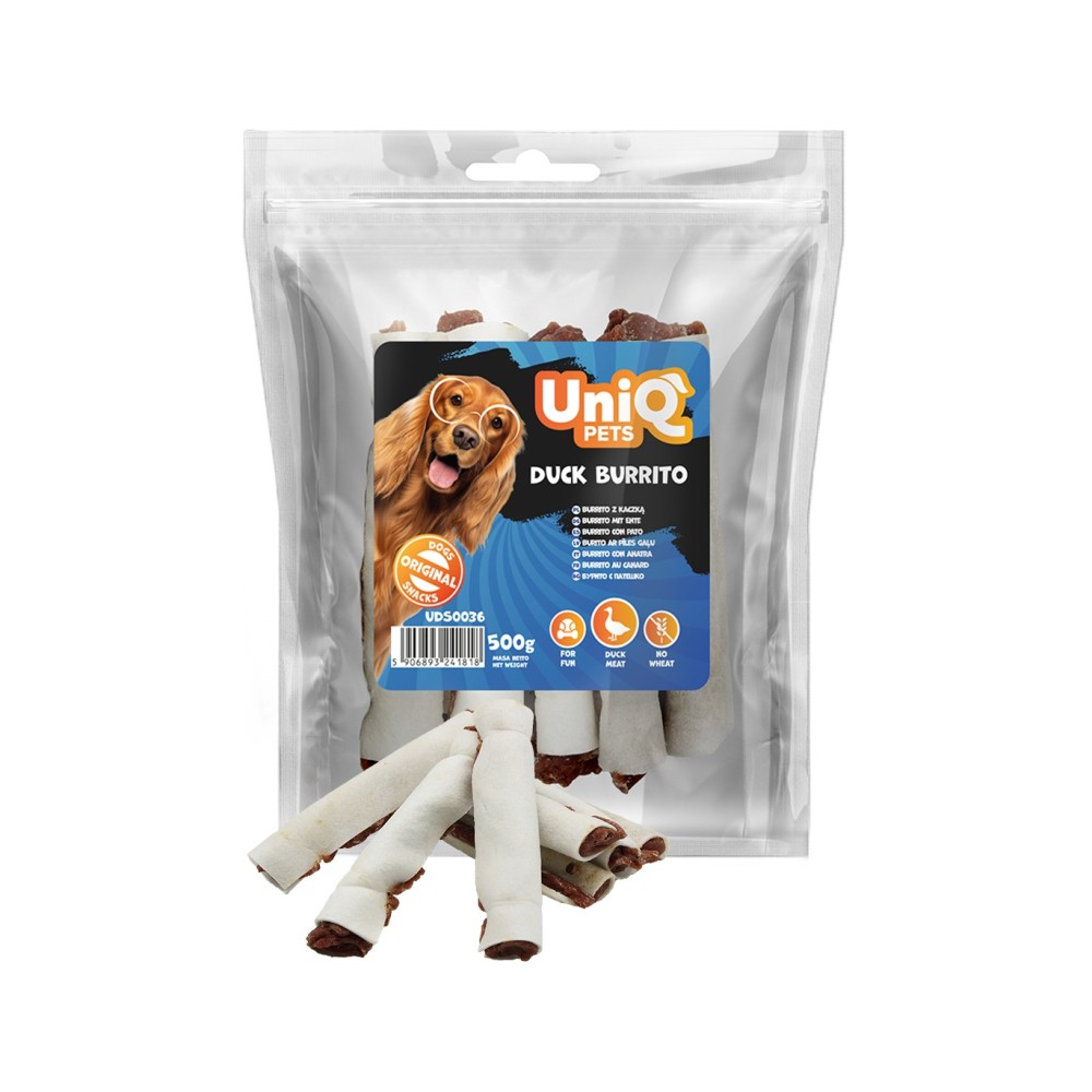 Uniq 500gr Λιχουδιά για Σκύλους Μπουρίτο Πάπιας