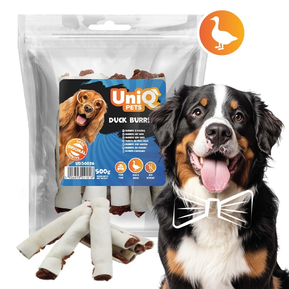 Uniq 500gr Λιχουδιά για Σκύλους Μπουρίτο Πάπιας