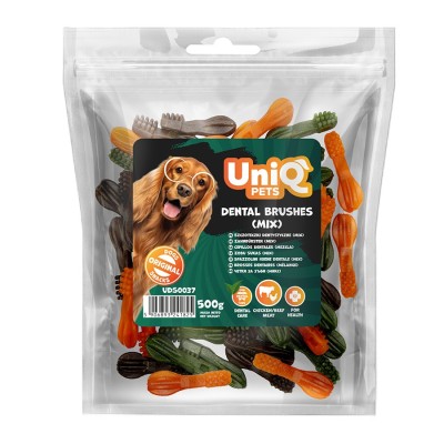 Uniq 500gr Λιχουδιά για Σκύλους Οδοντικές Βούρτσες  Mix