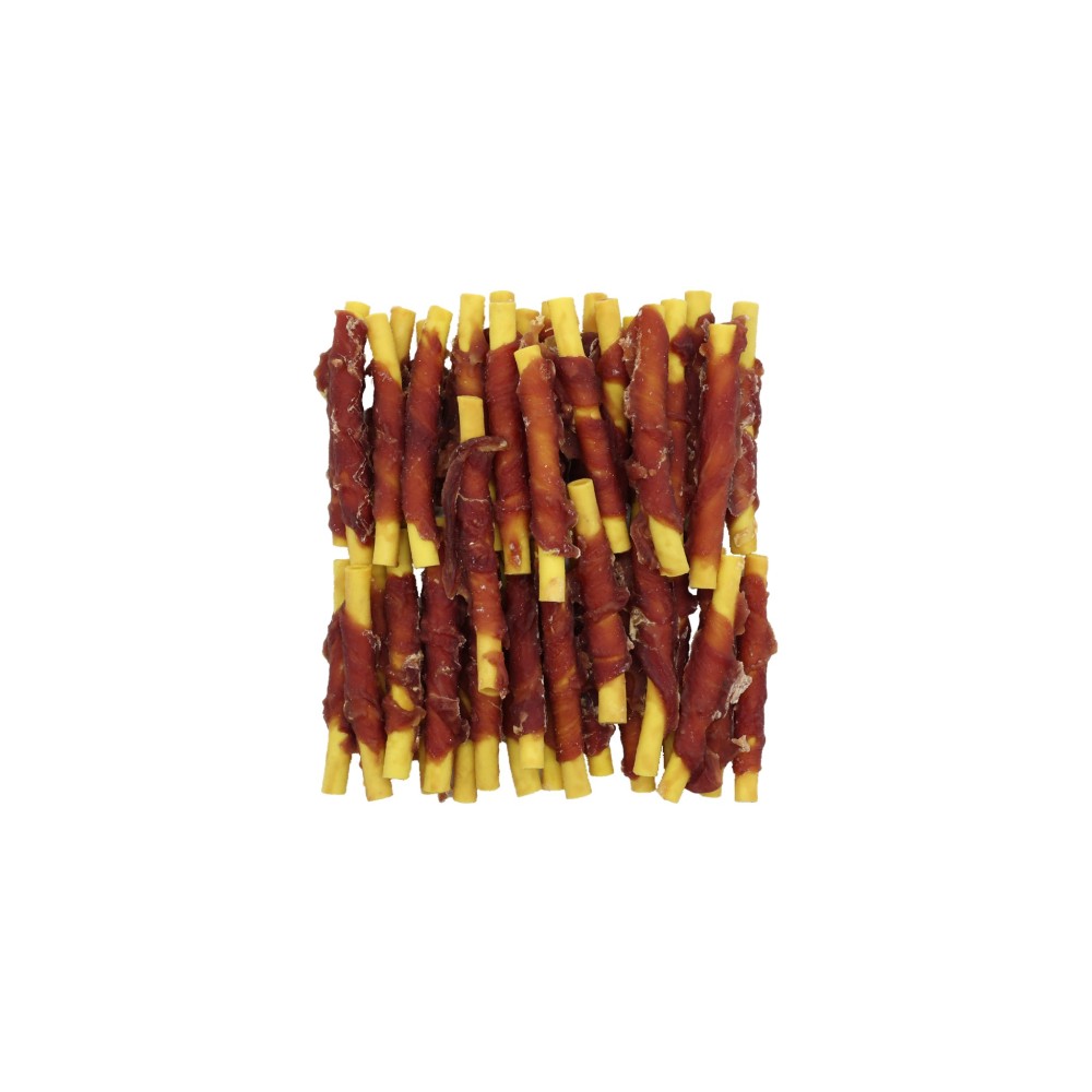 Uniq 500gr Λιχουδιά για Σκύλους Σωλήνες Γλυκοπατάτας Τυλιγμένοι με Πάπια