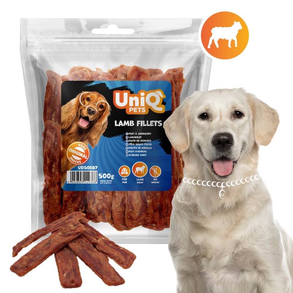 Uniq 500gr Λιχουδιά για Σκύλους Φιλέτα Αρνιού