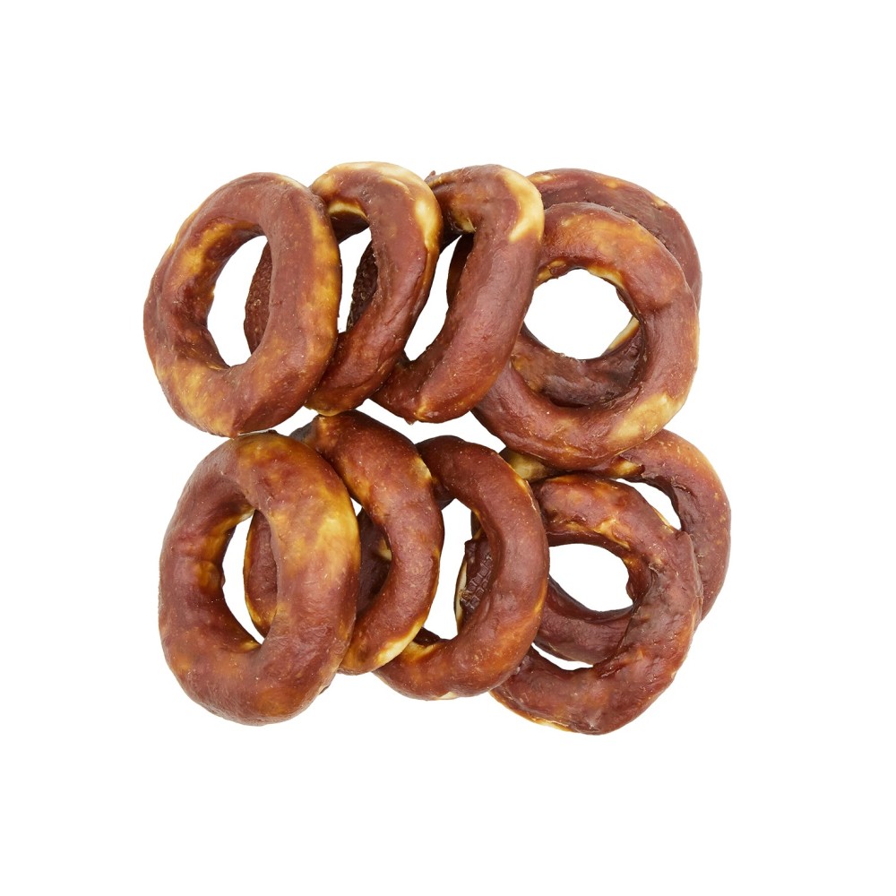 Uniq 500gr Λιχουδιά για Σκύλους Δαχτυλίδια από Δέρμα Τυλιγμένα με Πάπια