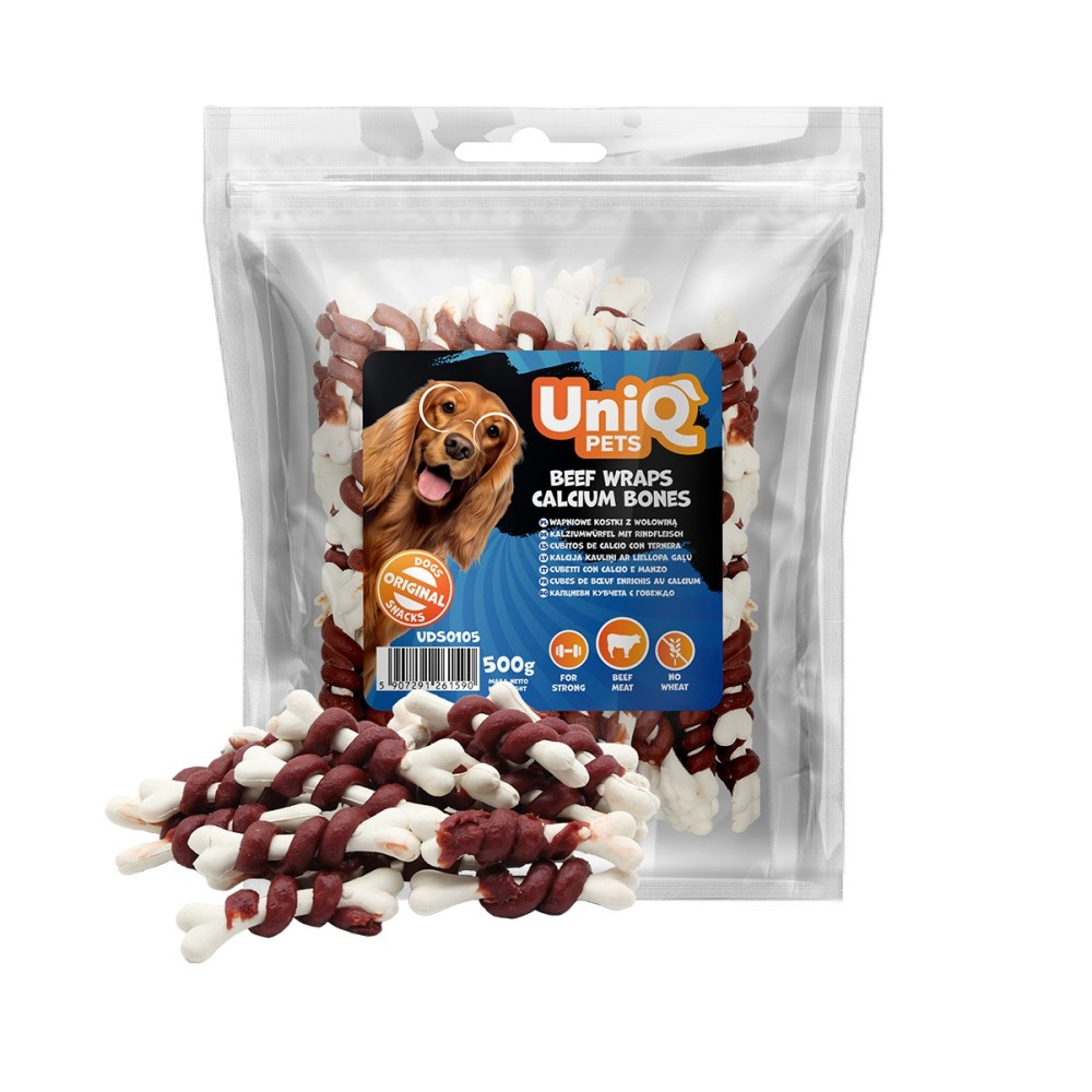 Uniq 500gr Λιχουδιά για Σκύλους Κόκκαλα Μοσχαριού