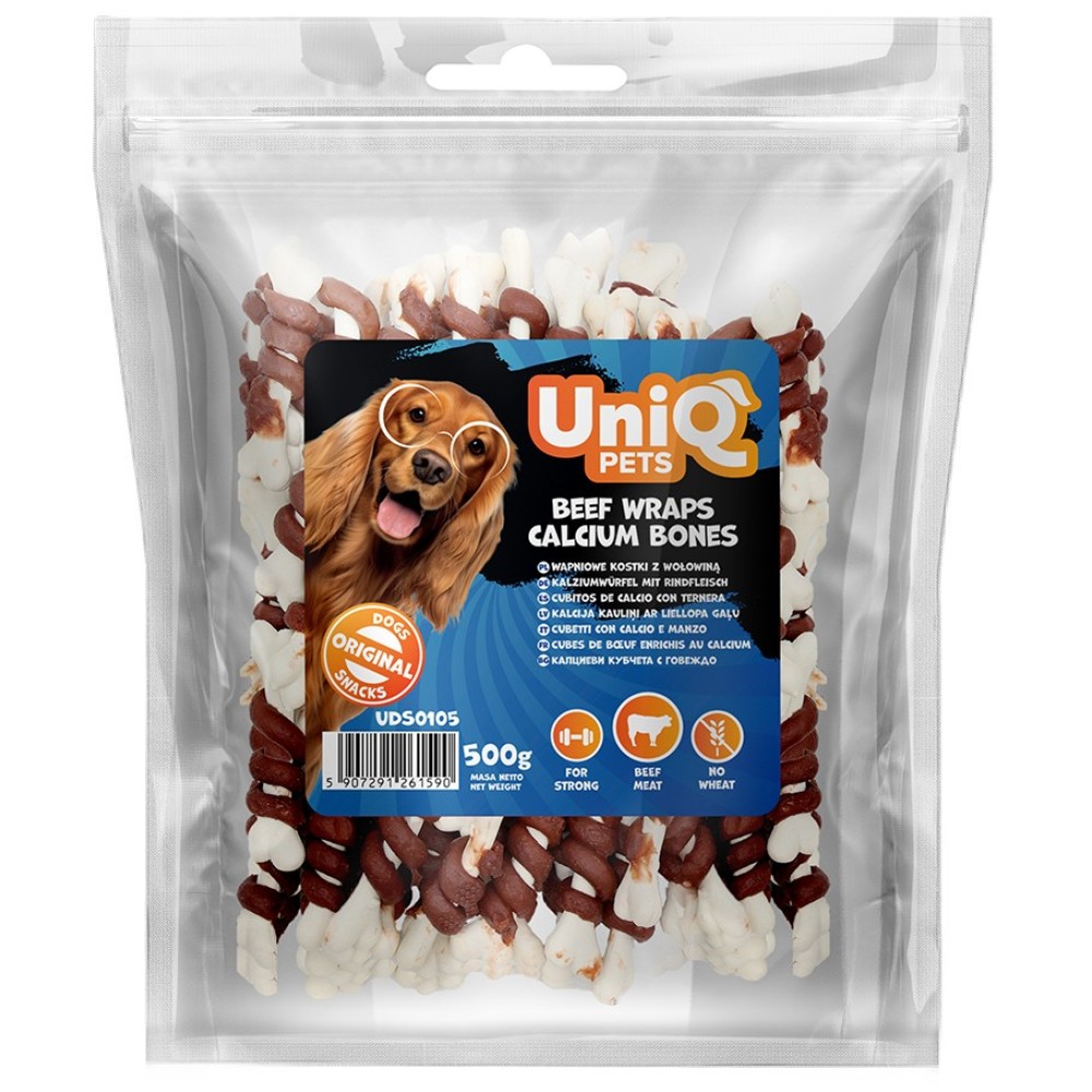 Uniq 500gr Λιχουδιά για Σκύλους Κόκκαλα Μοσχαριού