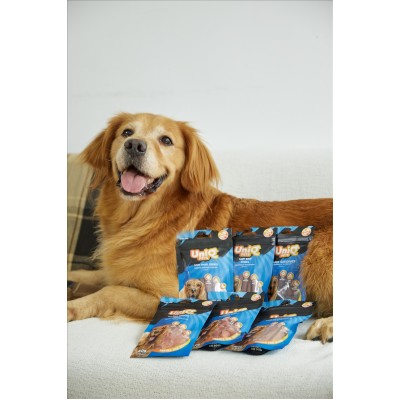 Uniq 80gr Λιχουδιά για Σκύλους Μαλακές Λωρίδες με Πάπια