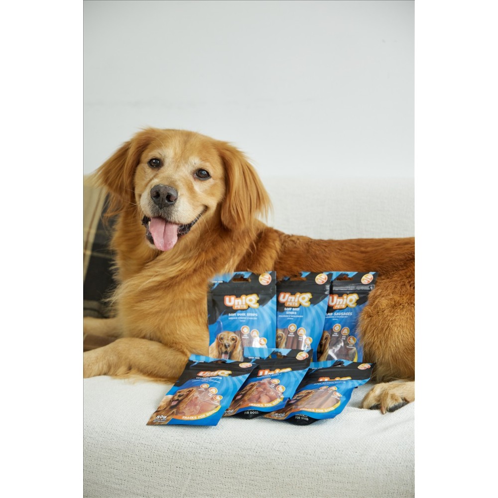 Uniq 80gr Λιχουδιά για Σκύλους Μαλακές Λωρίδες με Κουνέλι