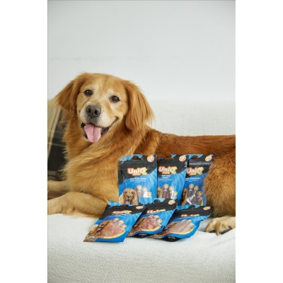 Uniq 80gr Λιχουδιά για Σκύλους Μαλακές Λωρίδες με Κουνέλι