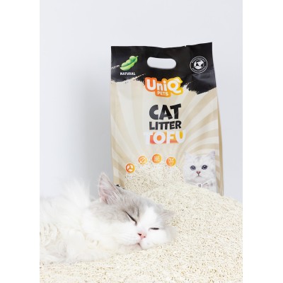 Uniq Βιοδιασπώμενο τόφου 6Lt Άμμος Γάτας Natural