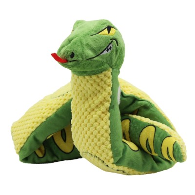 Uniq Λούτρινο Παιχνίδι για Σκύλους Μακρύ Ελαστικό Μασητικό Φίδι Πράσινο