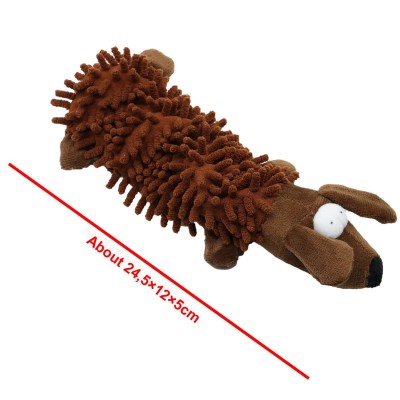 Uniq Λούτρινο Παιχνίδι για Σκύλους με Ήχο Μασητικό Θηρίο Καφέ