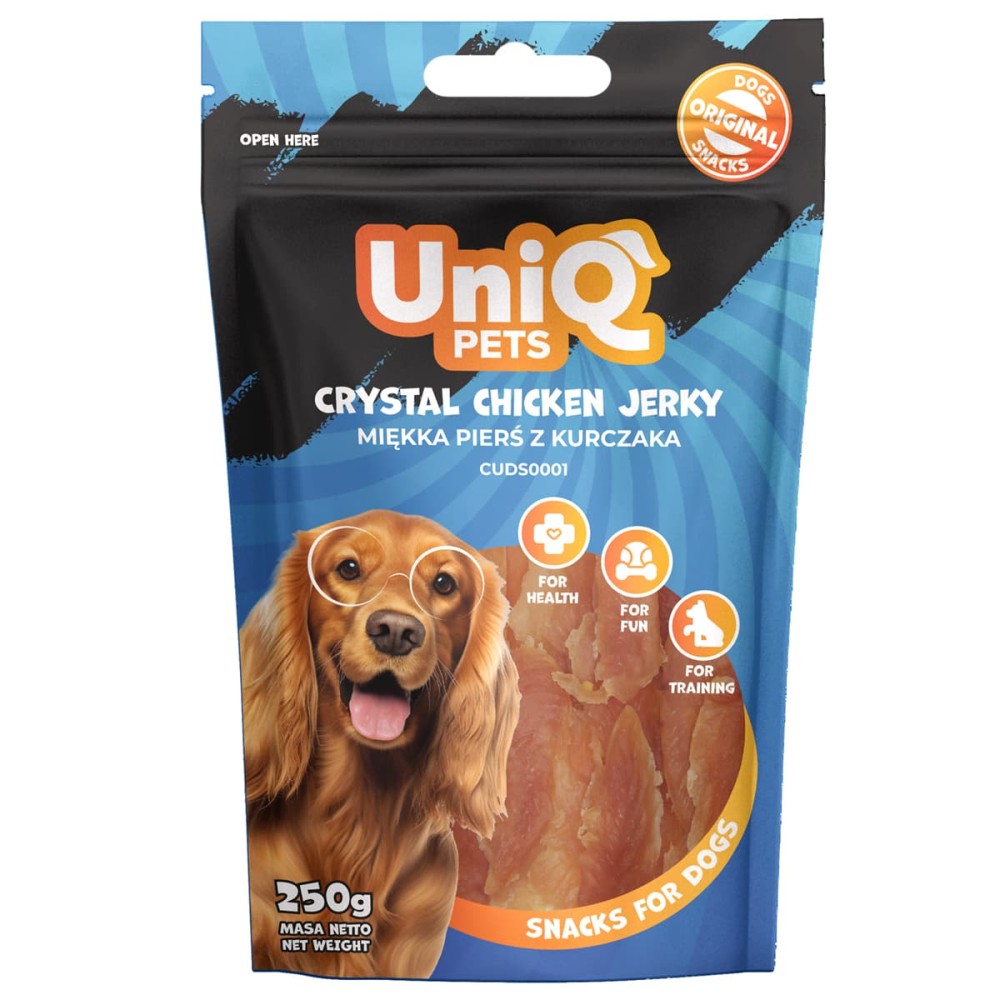 Uniq 250gr Λιχουδιά για Σκύλους Κομμάτια Κοτόπουλου