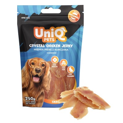 Uniq 250gr Λιχουδιά για Σκύλους Κομμάτια Κοτόπουλου