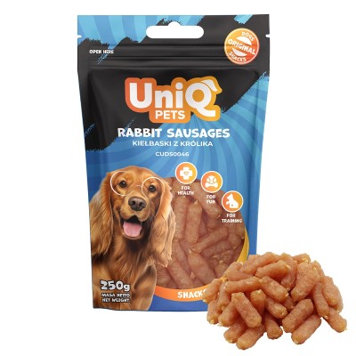 Uniq 250gr Λιχουδιά για Σκύλους Λουκάνικα με Κουνέλι
