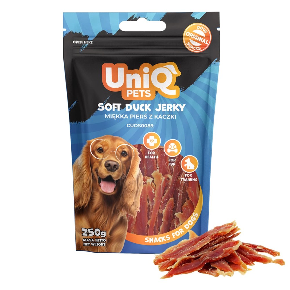 Uniq 250gr Λιχουδιά για Σκύλους Μαλακά Κομμάτια Πάπιας