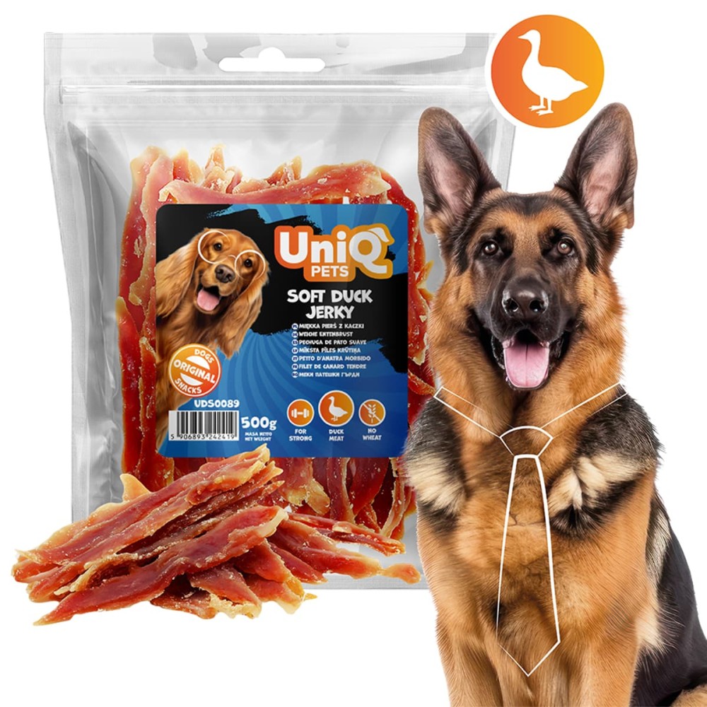 Uniq 500gr Λιχουδιά για Σκύλους Μαλακά Κομμάτια Πάπιας