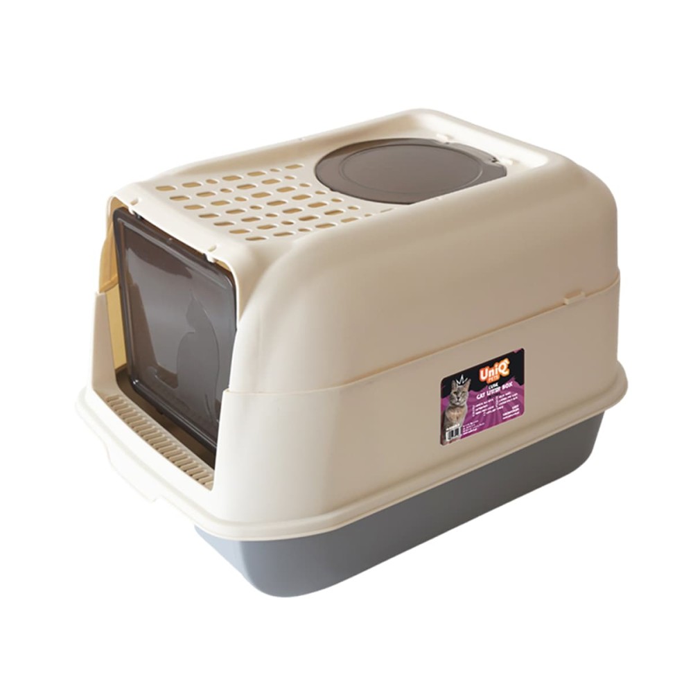 Uniq Τουαλέτα Γάτας Cube Κλειστή με Φτυαράκι Γκρι