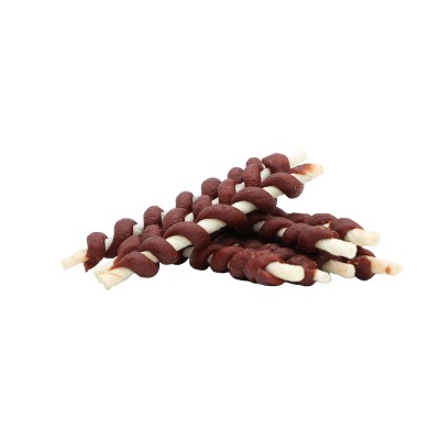 Uniq 500gr Λιχουδιά για Σκύλους Στικς από Δέρμα Τυλιγμένα με Μοσχάρι