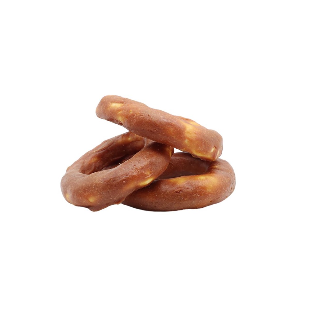 Uniq 500gr Λιχουδιά για Σκύλους Δαχτυλίδια από Δέρμα Τυλιγμένα με Πάπια 12εκ