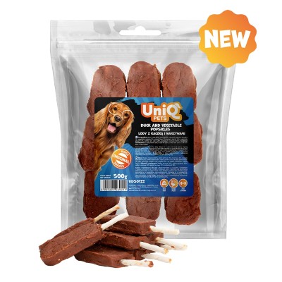 Uniq 500gr Λιχουδιά για Σκύλους "Ξυλάκια Παγωτού" με Πάπια και Λαχανικά
