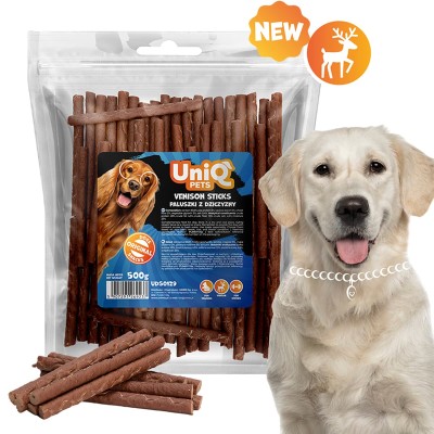 Uniq 500gr Λιχουδιά για Σκύλους Μαλακά Στικς με Ελάφι