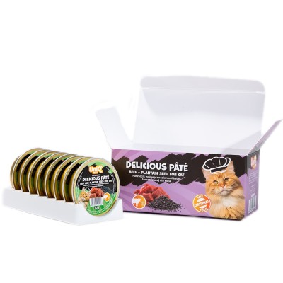 Uniq Delicious Pate 30gr για Γάτες με Μοσχάρι και Σπόρους Πλάτανου σε Τασάκι 8τμχ