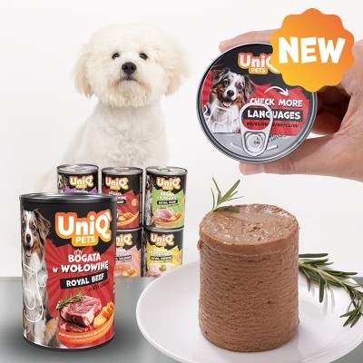 Uniq Πατέ 375gr για Ενήλικους Σκύλους με Μοσχάρι