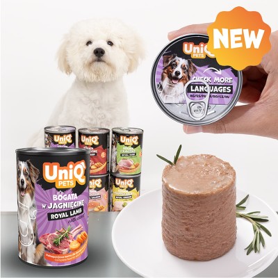 Uniq Πατέ 375gr για Ενήλικους Σκύλους με Αρνί