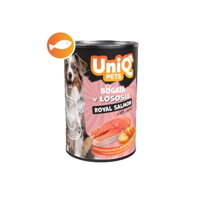 Uniq Πατέ 375gr για Ενήλικους Σκύλους με Σολομό