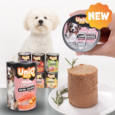 Uniq Πατέ 375gr για Ενήλικους Σκύλους με Σολομό