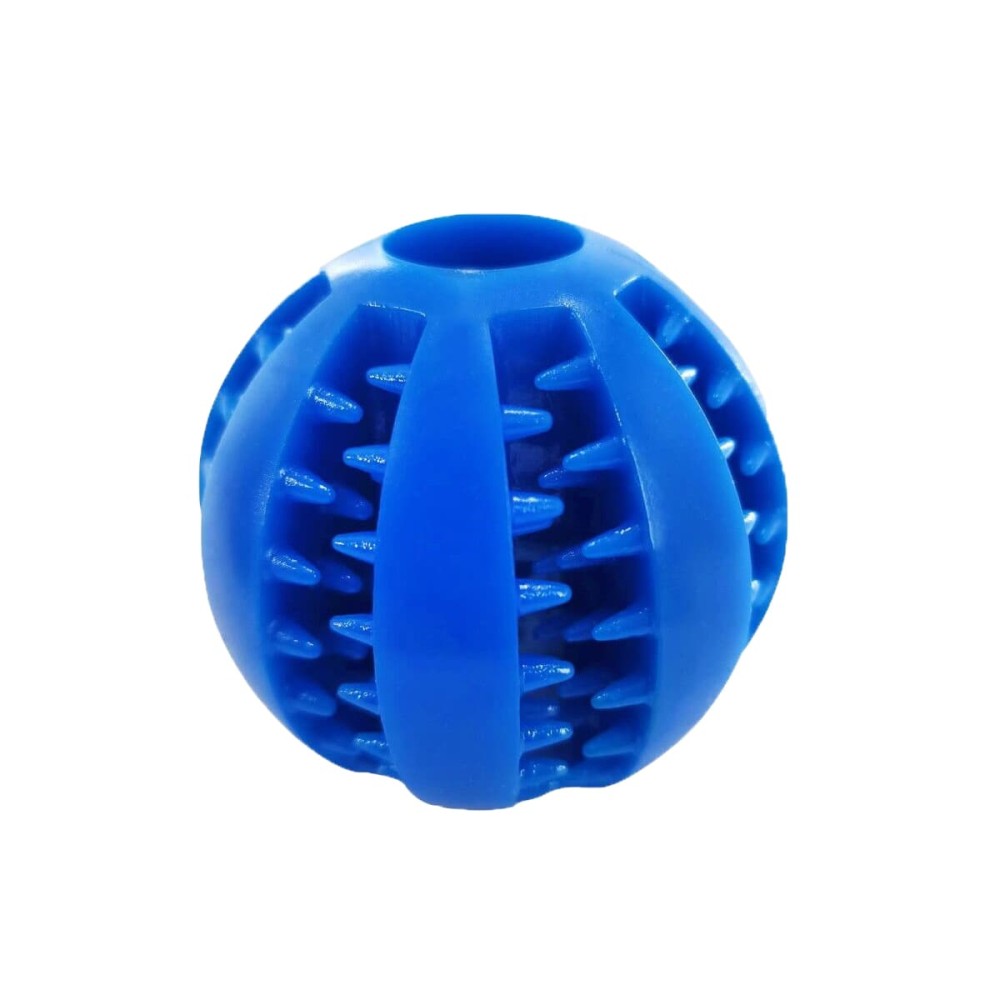 Uniq Παιχνίδι για Σκύλους Πλαστική Οδοντιατρική Μπάλα Μέντας για Λιχουδιές Μπλε 6εκ.