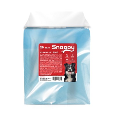 Uniq Snappy Pawdry Blue Επιδαπέδιες Πάνες Εκπαίδευσης Σκύλων 60×90cm 20τμχ