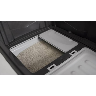 Uniq Pets Κλουβί Μεταφοράς Γάτας Για Ταξίδι Χωρίς Bpa (Δισφαινόλη) Γκρι με Λεκάνη Άμμου Γάτας