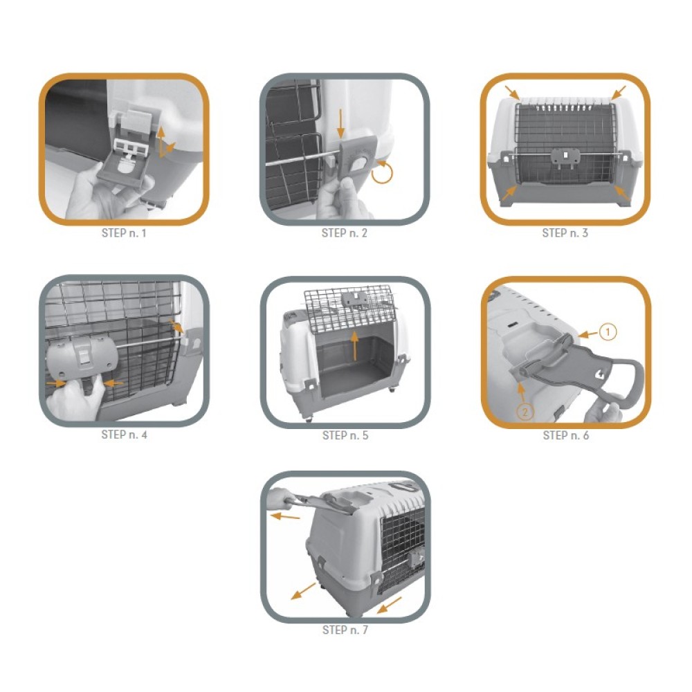 Uniq Pets Κλουβί Μεταφοράς Skudo Car 100 Καφέ