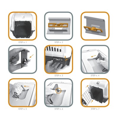 Uniq Pets Κλουβί Μεταφοράς Skudo Fly 3 Iata Γκρι