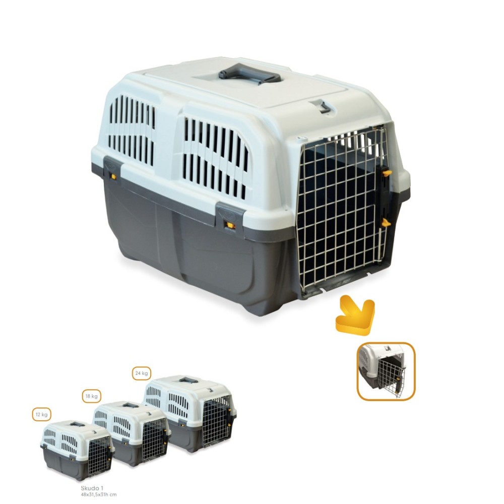 Uniq Pets Κλουβί Μεταφοράς Skudo Fly 3 Iata Γκρι