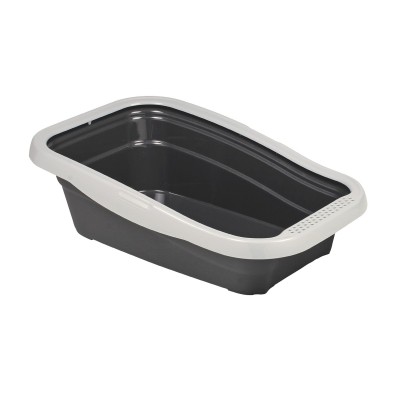Uniq Cleanstep Nella Ανοιχτή Τουαλέτα Γάτας με Πλαίσιο BPA Free Γκρι