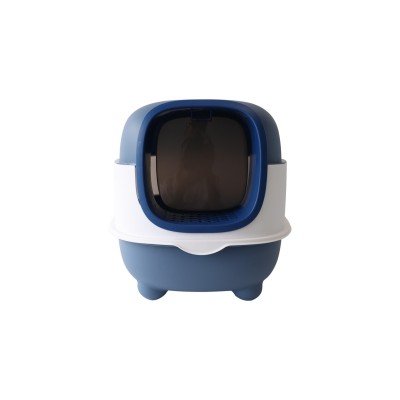Uniq Kittycabin Cosmo Κλειστή Τουαλέτα Γάτας με Φτυαράκι Μπλε 56x39x40cm