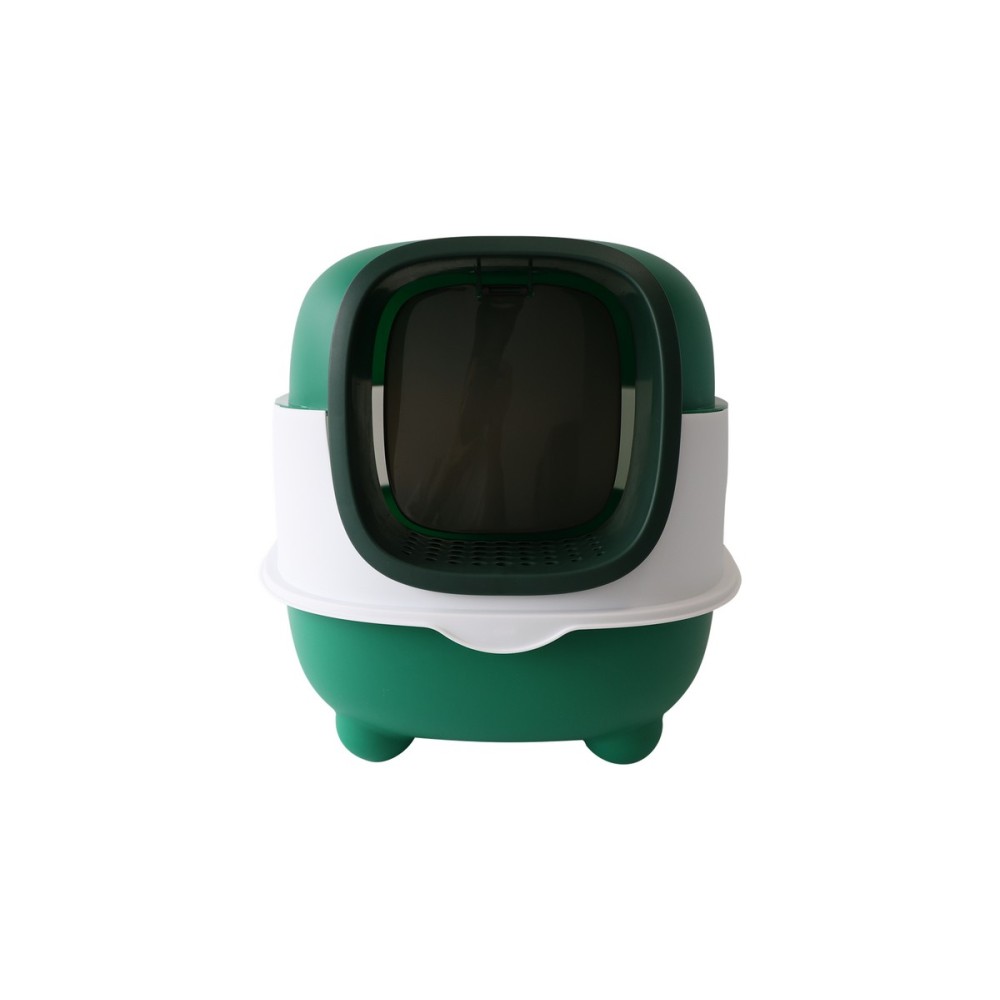 Uniq Kittycabin Cosmo Κλειστή Τουαλέτα Γάτας με Φτυαράκι Πράσινη 56x39x40cm