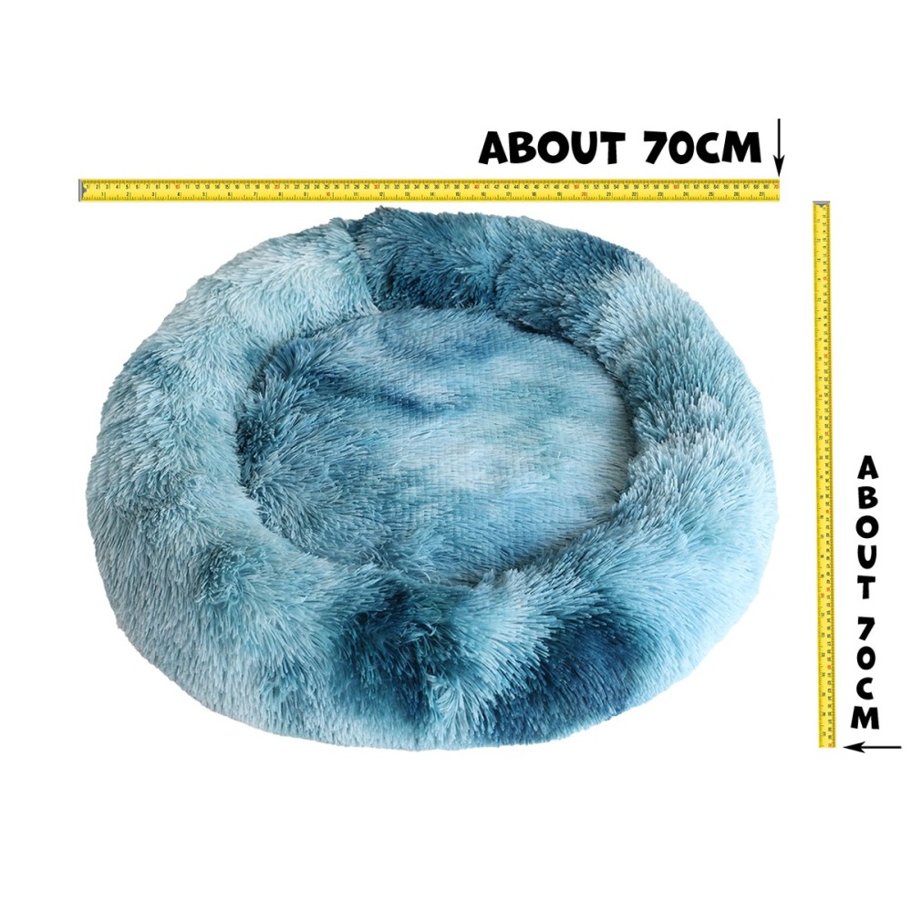Uniq Comfydonut Cozy Μπλε Κρεβάτι Κατοικιδίων 70x70x15cm για Κατοικίδια έως 15kg large