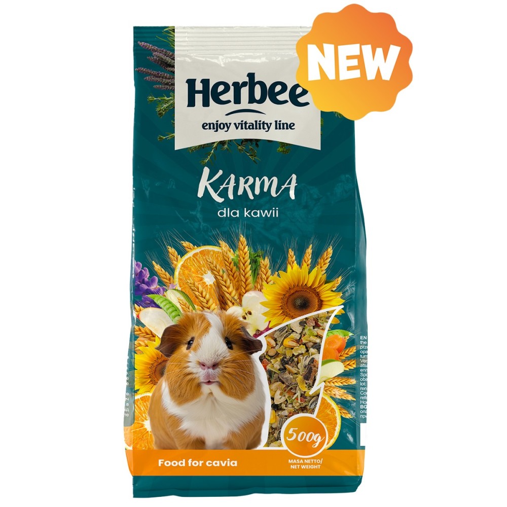 Herbee Rodensroot 500gr Πλήρης Τροφή για Ινδικά Χοιρίδια Cavia/Guinea Pig